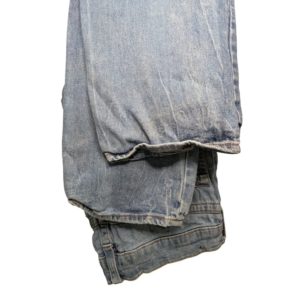 True Religion Ricky Relaxed‎ Straight Jeans Light Wash Denim - Size 34